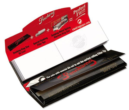 Smoking DeLuxe King Size Slim Papier + Filtertips