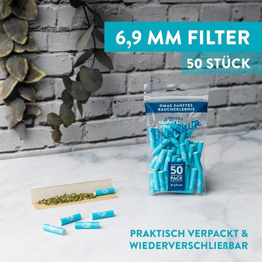 GRANNYS Weed Premium Aktivkohlefilter ø 6,9mm, 50er Packg.