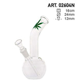 Bild in Galerie laden, Blatt | Kleines Blatt Bouncer Saxo Glas Bong- H:16cm- Ø:24mm- SG:12mm