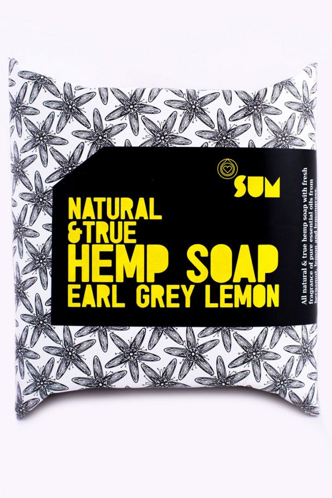 SUM Hanfseife Earl Grey Zitrone Natural & True, 80 g