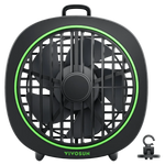 Bild in Galerie laden, AeroWave D4, 10cm Growbox Clip Fan ( Ventilator ) mit abnehmbarem Haken, Schwarz