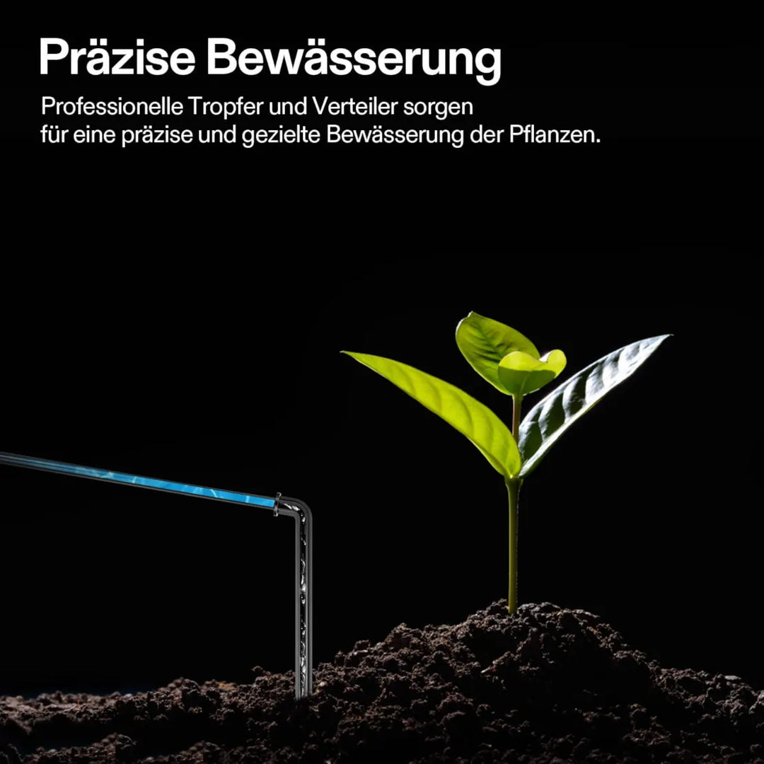 FlexFeed Tropfbewässerungsset, 4W Automatisches Bewässerungssystem mit Pumpe & 4 Tropfern, App-steuerbar, Professionelles Pflanzenbewässerungsset für die VGrow Smart Grow Box