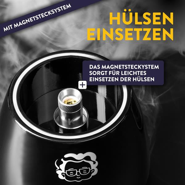 Grannys Rauchglas 2.0 Vaporizer für Kräuter, Wachs, Öl und Liquids