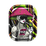 Bild in Galerie laden, HAZE HOLLAND METALL-ROLLING- TRAY, KLEIN – GANJA WARS – SHROOM NINJA