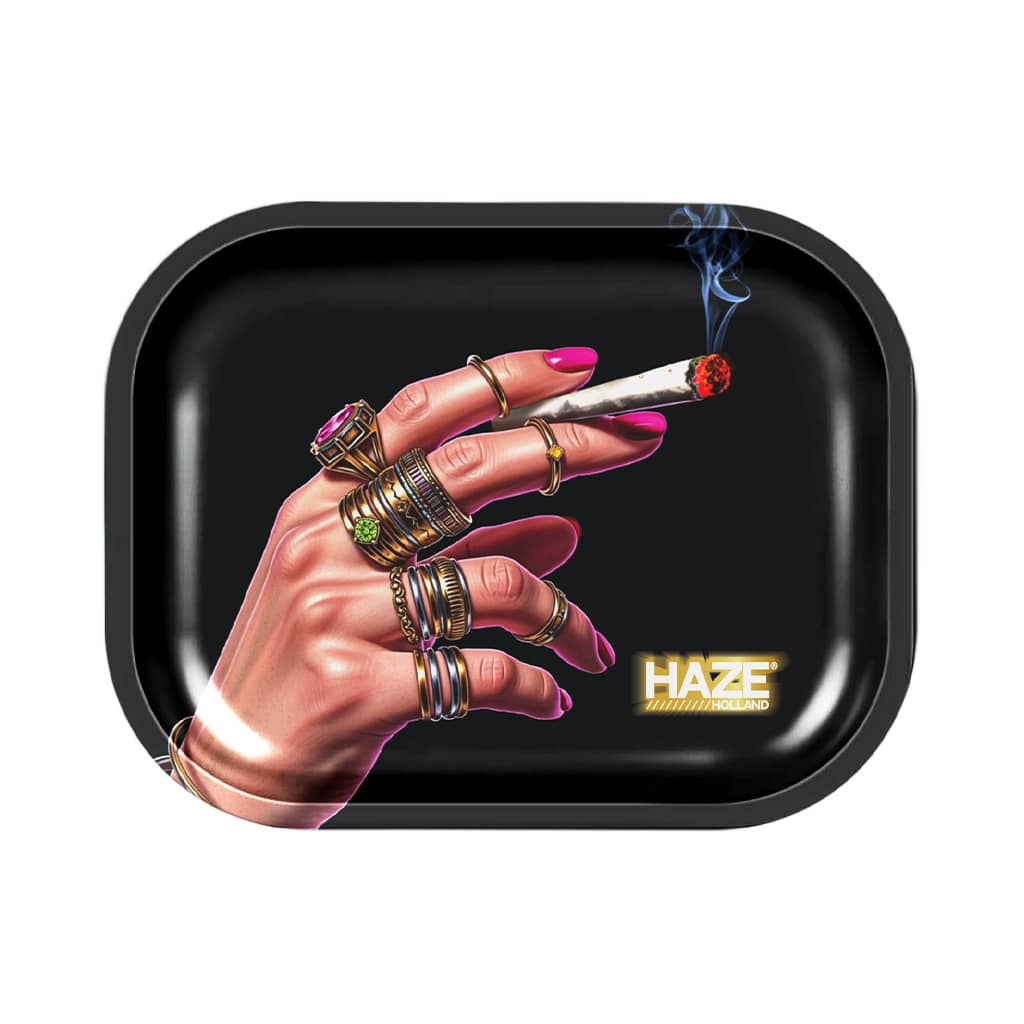 HAZE HOLLAND METALL-DREHBRETT KLEIN – PINK VICE – PUFF ROYALE