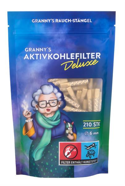 GRANNYS Weed Hybrid Deluxe Aktivkohlefilter ø 6mm, 210er Packg