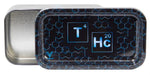 Bild in Galerie laden, V Syndicate - Syndicase 2.0 Metalldose Tray mit Drehtablett im Deckel - 2in1 "THC Elements Black &amp; Blue"