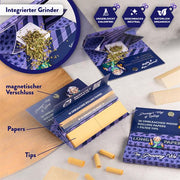 GRANNYS Unbleached Long King Size SLIM Zigarettenpapier & Filtertips & Grinder
