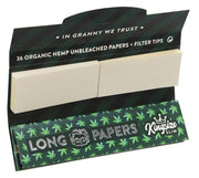 GRANNY'S Organic Long King Size EXTRA SLIM Zigarettenpapier & Filtertips