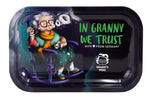 Bild in Galerie laden, Dreh-Tablett - Rolling Tray, S "In Granny we trust"