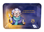 Bild in Galerie laden, RAW Dreh-Tablett - Rolling Tray, XS - MINI "In Granny we trust"