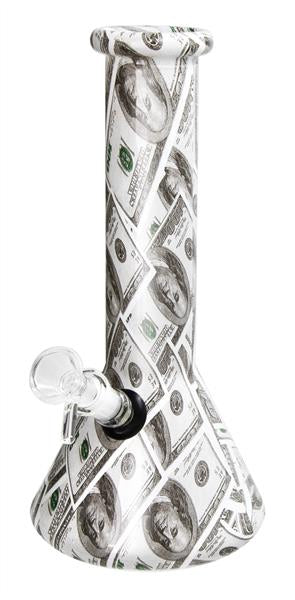 Glas-Bong Beaker Kolbenbong, ca. 25cm, Dollar