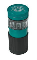 Bild in Galerie laden, Champ High Kunststoff Grinder &amp; Cone Filler, ø7,2cm, H 16,5cm, schwarz-grün