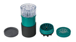 Bild in Galerie laden, Champ High Kunststoff Grinder &amp; Cone Filler, ø7,2cm, H 16,5cm, schwarz-grün