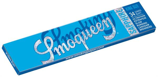 Smoking Supreme Smoqueen SAPPHIRE blau King Size Slim Papier