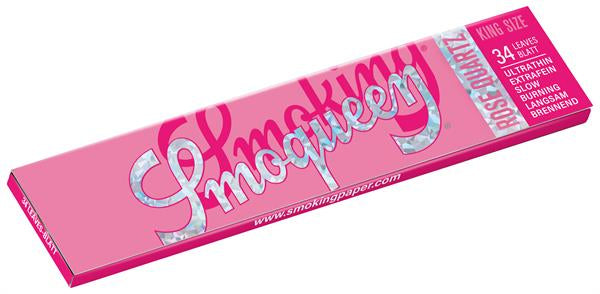 Smoking Supreme Smoqueen ROSE QUARTZ pink King Size Slim Papier