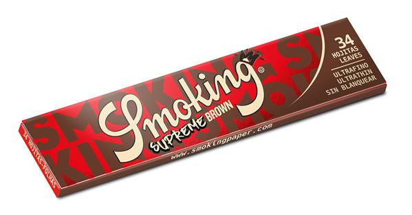 Smoking Supreme BROWN Unbleached King Size