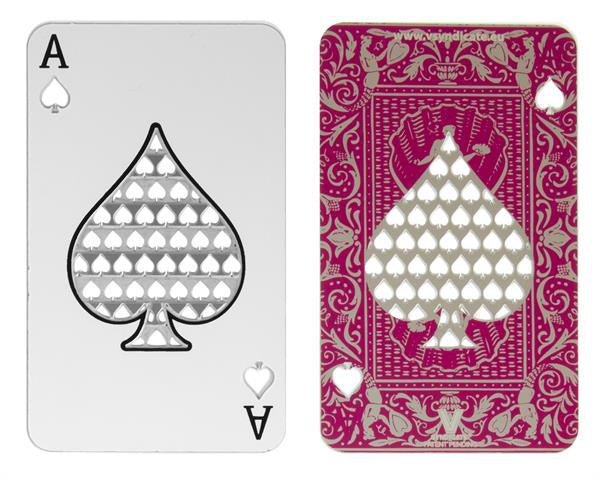 V-Syndicate Grinder Card - Metall-Grinderkarte, Ace of Clubs