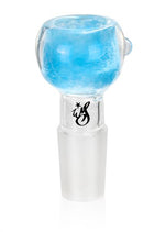 Bild in Galerie laden, Glas–Kopf, 62 mm, Socket: 18,8 mm, Grinskopf – hellblau