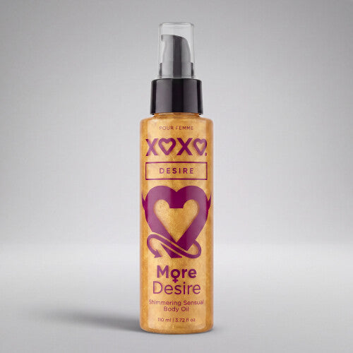 XOXO Desire More Desire - Shimmering Sensual Body Oil, Pour Femme, 110 ml