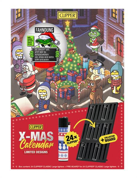 Clipper Feuerzeuge Adventskalender 2026 mit Collector Board