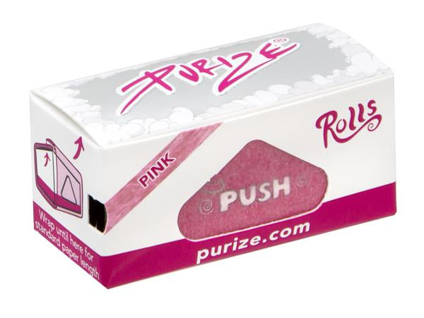 PURIZE® PINK Rolls Zigarettenpapier auf der Rolle, 24er Box