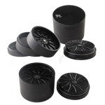 Bild in Galerie laden, Black Leaf Masher Aluminium Grinder 4-tlg. schwarz, Silber, grün