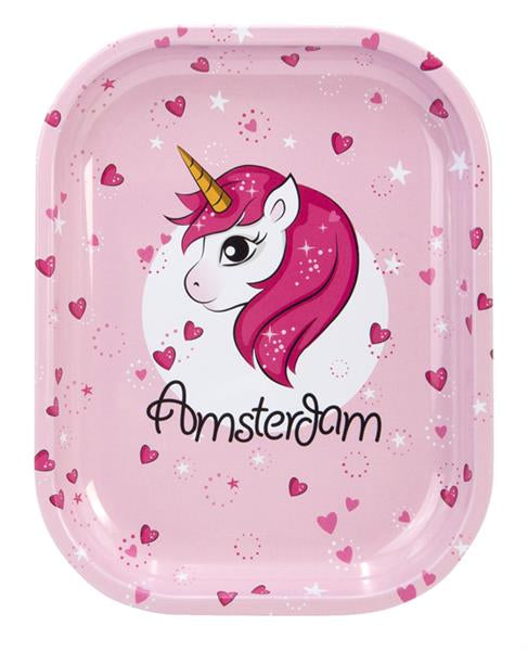 Dreh-Tablett - Rolling Tray MINI "Unicorn Amsterdam"