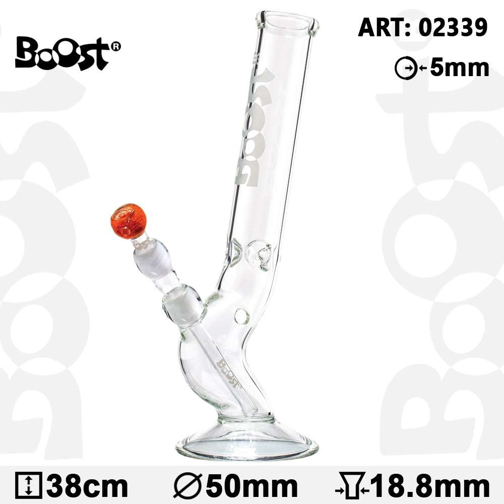 Boost | Bolt Glasbong -H:38cm- Ø:50mm -SG:18.8mm- WT:5mm (ca.)