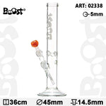 Bild in Galerie laden, Boost | Cane Glasbong -H:36cm- Ø:45mm- Sockel:14.5mm- WT:5mm (ca.)