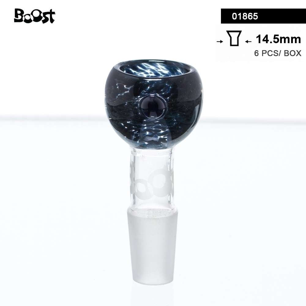 Boost | Fumed Glass Bowl-Schwarz- Ø:14.5mm