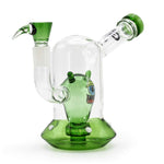 Bild in Galerie laden, Grace Glass | Spaceship Alien Bong (Green) - H:18cm - Ø:70/25mm - SG:18.8mm