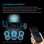 Bild in Galerie laden, Luftfilter-Set AI+ PRO 100 mm, Inline-Rohrventilator mit Controller AI+ und Aktivkohlefilter