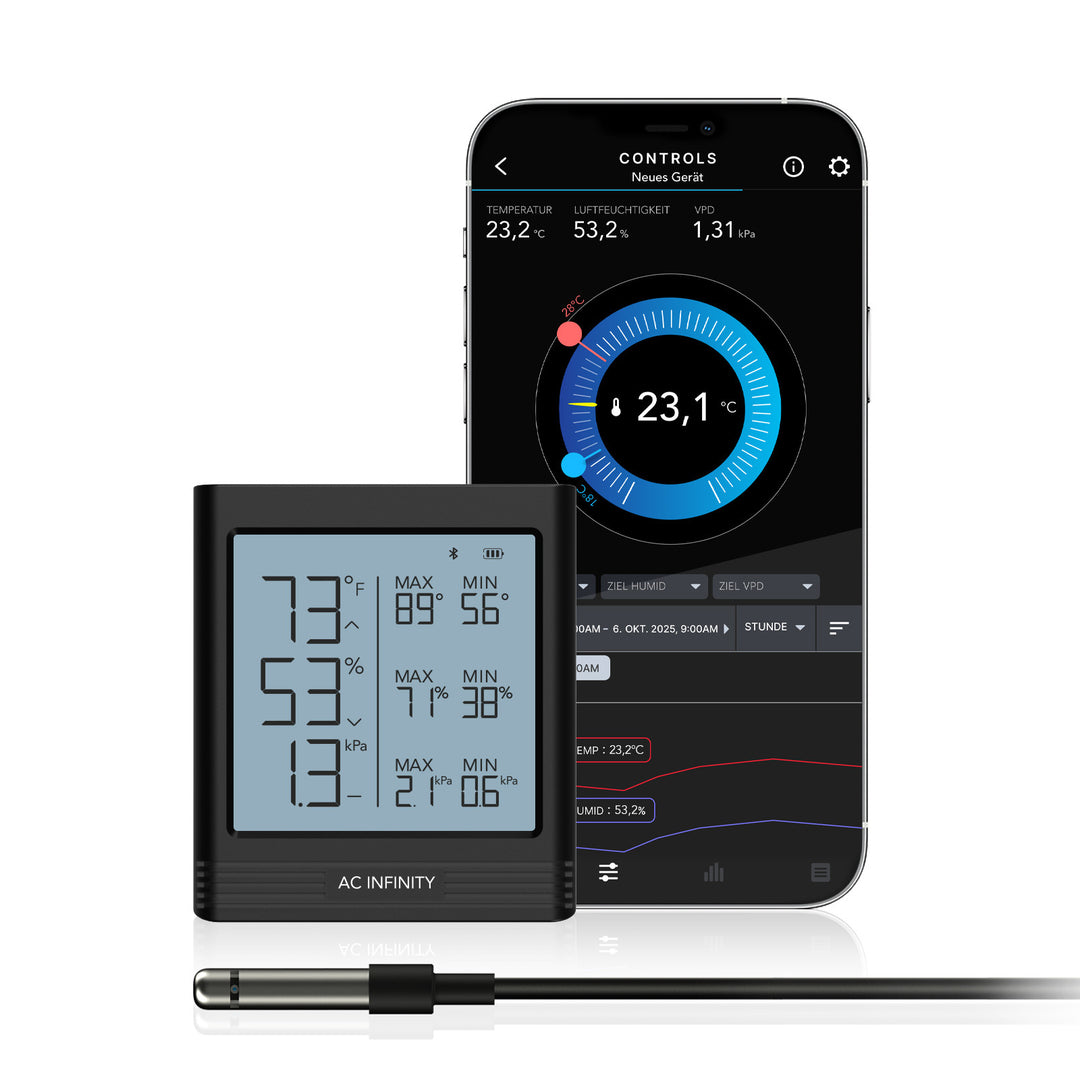 Smart Hygrometer B1 mit Display und externem Klimasensor