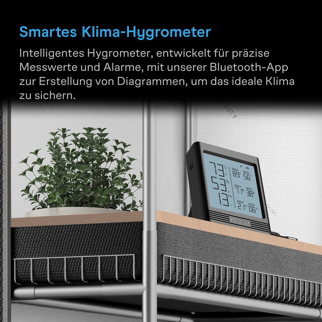 Smart Hygrometer B1 mit Display und externem Klimasensor