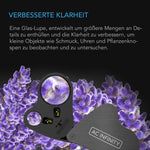 Bild in Galerie laden, Juwelier-Lupe, Taschen-Vergrößerungsglas mit LED-Licht &amp; Doppel-Linsen