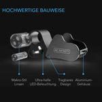 Bild in Galerie laden, Juwelier-Lupe, Taschen-Vergrößerungsglas mit LED-Licht &amp; Doppel-Linsen