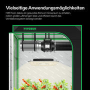 Abluftset R4 10 cm, Rohrventilator R4 mit variablem Drehzahlregler, Kohlefilter und Kanalkombination