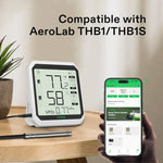 Bild in Galerie laden, Temperatur- und Feuchtigkeitssensor-Sonde, wasserdichte Edelstahl-Sonde zur Umgebungsüberwachung für GrowHub Controller E42/E42A, AeroLab THB1/THB1S, 3m
