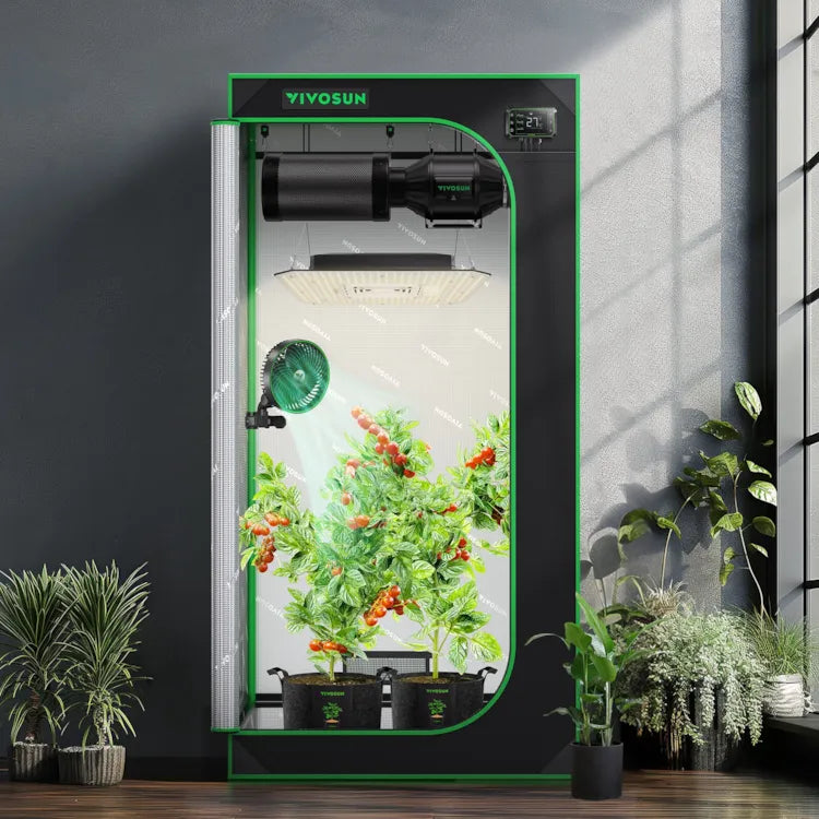Growbox 80x80x160cm S276, für 1-2 Pflanzen, 600D lichtdichtes Oxford-Gewebe, für den Indoor-Pflanzenanbau
