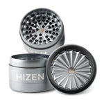 Bild in Galerie laden, Grinder Hizen Alu ohne Zähne – Silber 6,3 cm