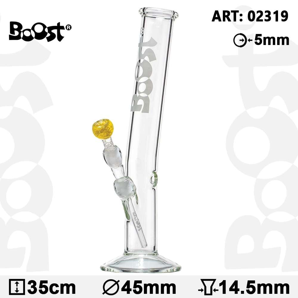 Boost | Hangover Glasknochen Bong - H:35cm- Ø:45mm- Sockel:14.5mm- WT:5mm (ca.)