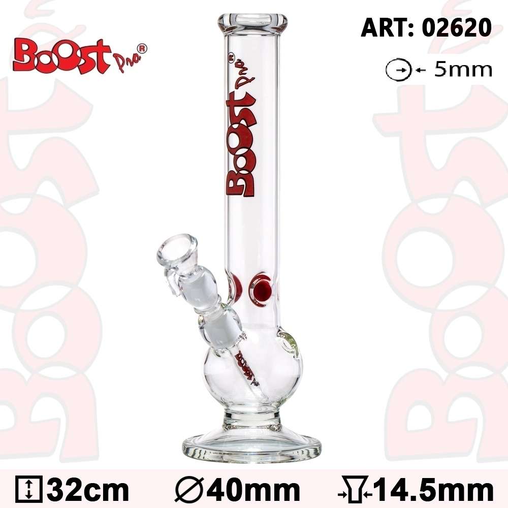 Boost | Bouncer Glas - Bong H:32cm Ø:40mm SG:14.5mm WT: 5mm (ca.)