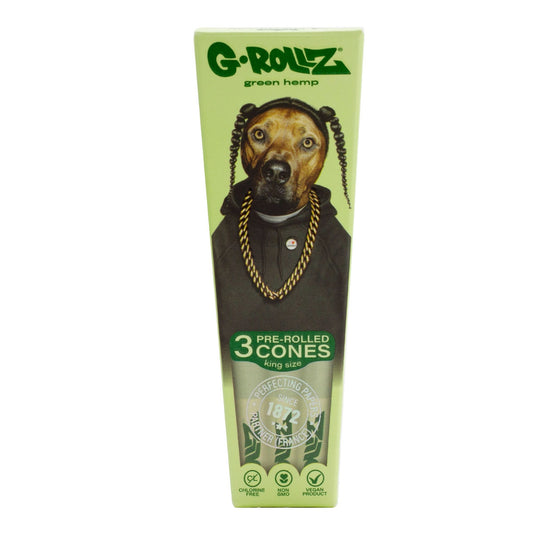 G-Rollz | Pets Rock 'Rap' Organic Green Hemp - 3 KS Cones